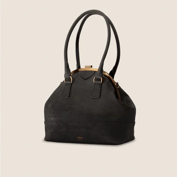 Laflore Paris La Grande Ronde Navy Satchel Backpack Purse - Picture 9 of 12